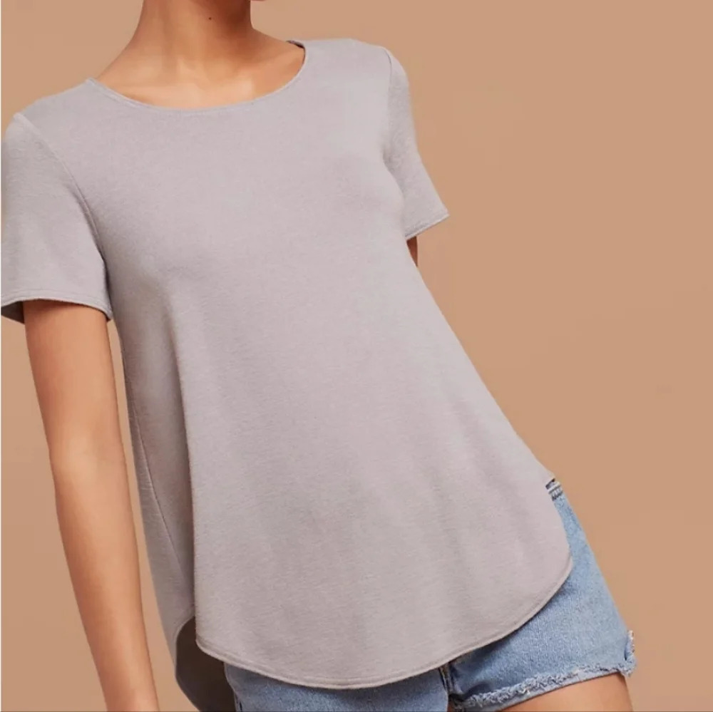 Aritzia Wilfred Free Esther round hem top SZ  S